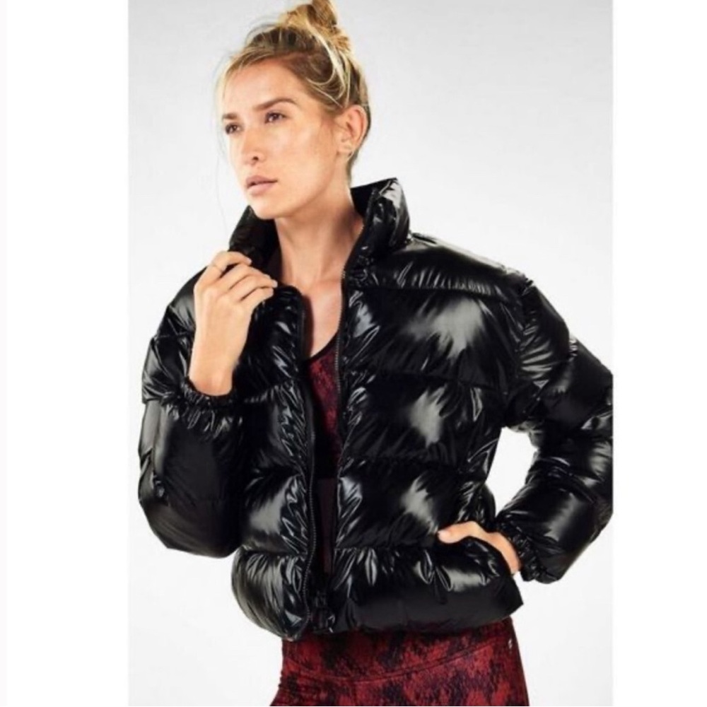 Fabletics Black Shiny Puffer